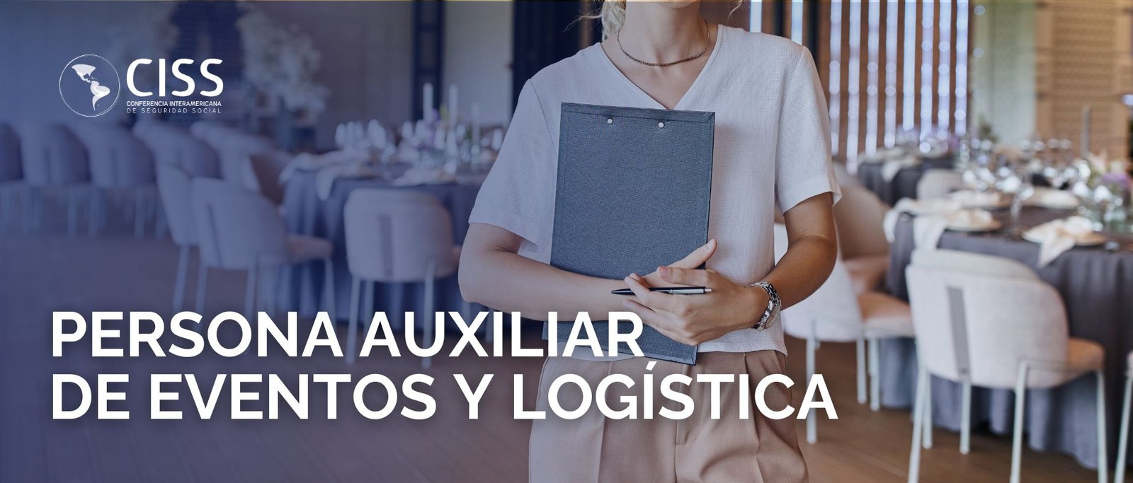 Persona auxiliar de eventos y logística